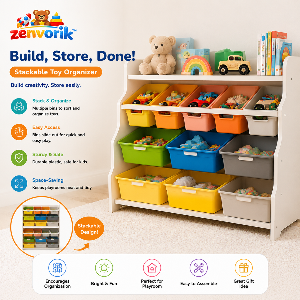 Zenvorik™ ColorStack Toy Station